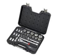 Sonic 309302 Coffret à Douilles métriques SFS, 1/4/3/8 "/30,5 cm, Lot de 93