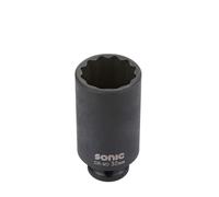 Sonic 3397827 Impact 12 pans Douille Profonde, 27 mm, 1/2/1,27 cm