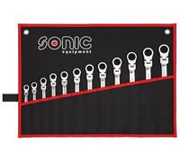 SONIC 601218 Kit de clés à fourche et polygonale à cliquet