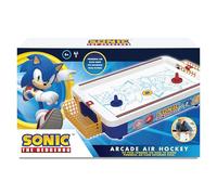 Sonic - Air Hockey Électronique - Arcade - Jeu De Table 2 Joueurs - Avec Palet Rapide - Personnages Officiels et Sons du Jeu - Format 52,6x7,8x27,8 Cm - Dès 3 Ans - Jeu Collector - Fans de Rétrogaming