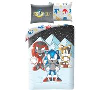 SONIC AND FRIENDS Tails Shadow Parure de lit 140 x 200 cm avec taie d'oreiller 70 x 90 cm - 100 % polyester multicolore