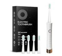 Sonic Brosse à dents électrique, 6 modes de nettoyage sonique étanche, 4 têtes de brosse et étui portable, convient pour les enfants et les adultes, les voyages, le camping, le cyclisme, la randonnée