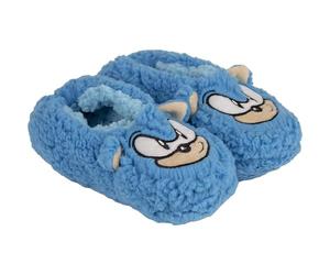 Sonic Chaussons Couleur Bleue - Taille 28 à 31 - Chaussons pour Enfants Type Moumoute - Semelle Souple - en Polyester - Produit Original Conçu en Espagne