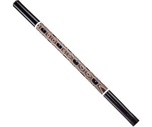 Sonic Energy Classic Bamboo Didgeridoo - léger - Bambou, noir avec pois colorés (DD1BK)