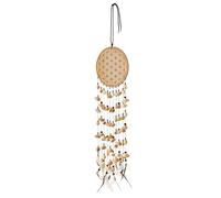 Sonic Energy Kenari Chimes Flower of Life Attrape-rêves avec fleur du symbole de vie - Coques de noix Kenari sur 10 cordes - pour Feng Shui décoration, cadeau (SKFOLL)