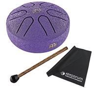 Sonic Energy Meinl PST1PLF Tambour de poche en acier Motif fleur de lotus avec chiffon Keepdrum