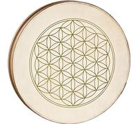 Sonic Energy Ocean Wave Drum - Sea Drum 16 pouces - Son des vagues pour la méditation, le yoga, les voyages sonores, la percussion - Ocean drum à 2 peaux - chêne du Siam, marron (WD16FOL)