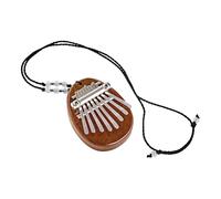 Sonic Energy Solid Body Kalimba - 8 notes, do majeur - Pour la méditation, le yoga, la percussion - Bois de sapele - Ruban inclu (KL8MINI)