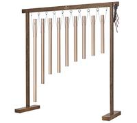 Sonic Energy Sound Bath Tube Chime - Carillon Solfeggio 9 Tons - Pour Bain et Voyage - Avec sac, support, maillet (SBTSETSOL)