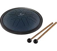 Sonic Energy Steel Tongue Drum - petit tank drum 7 pouces en Sol mineur - instrument en acier inoxydable pour la méditation, le yoga, les enfants - mailloches et sac inclus (SSTD2NB)