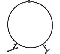 Sonic Energy Support pour gong rond - Accessoires pour gongs et tams jusqu'à 80 cm - Acier revêtu par pulvérisation - Noir - Avec pieds (TMRGS1)