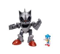 Sonic Le hérisson - JAKKS Pacific - Coffret de combat géant Mecha Sonic - Figurines articulées - Licence officielle - Jouet pour enfants