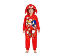 Sonic le hérisson, Pyjama tout en un à capuche pour garçon ou fille, Sonic, Tails ou Knuckles, pour enfant de 4 à 14 ans, 11-12 ans