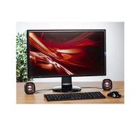 Sonic Mobil 183 - Haut-parleurs - pour PC - 3 Watt (Totale) - noir, rouge