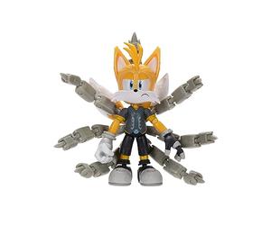 Sonic Prime Figurine articulée Tails Nine de 12,7 cm. Parfait pour Tout Fan. Collectionnez Toute la Troupe avec Sonic, Mr. Dr Eggman et Thorn Rose également Disponibles