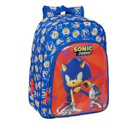 Sonic Prime Sac à Dos Scolaire enfant, Sac Animé pour enfant, Adaptable au Trolley, Qualité et Résistance