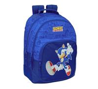 Sonic - Sac à dos scolaire pour enfants, idéal pour enfants de différents âges, confortable et polyvalent, qualité et résistance, 32 x 15 x 42 cm