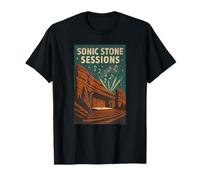 Sonic Stone Sessions Chemise Red Rocks Music Night Stars Colo T-Shirt
