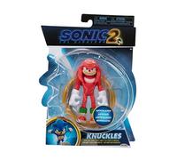 Sonic The Hedgehog 2 Movie - 41496 - Figurine articulée 10cm - Personnage Knuckles + Carte et Sac pour Les Anneaux
