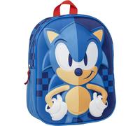 Sonic the Hedgehog 3D Sac à dos 31 cm - Sac à dos scolaire pour enfants