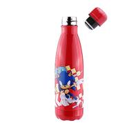 Sonic The Hedgehog Bouteille isotherme pour enfant - Environ 500 ml - Rouge