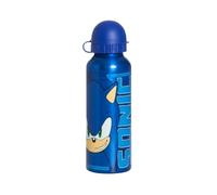 Sonic The Hedgehog Bouteille Réutilisable pour Garçons, Design Aluminium Gourde D'eau pour les Voyages, Capacité de 500 ML (Bleu)