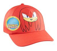 SONIC THE HEDGEHOG Casquette Enfant Garcon Knuckles Shadow Baseball Cap Été Chapeau Enfant à Visière Cadeau Garçon Gamer (Rouge Knuckles)