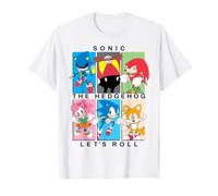 Sonic The Hedgehog Character Portrait Let's Roll T-Shirt
