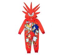 Sonic The Hedgehog, Combinaison à capuche pour garçons ou filles, pyjama tout en un, motif Sonic, queues ou phalanges, âge 4-14 ans, Knuckles, 11-12 ans