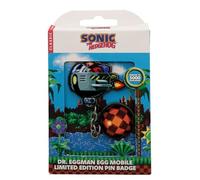 Sonic the Hedgehog Dr. Eggman Egg Mobile Chain Pin Badge - Limited Edition 5,000 - Collectible individuellement numéroté