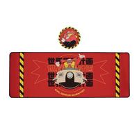 Sonic the Hedgehog Dr. Eggman Set sous-main et sous-main - Sous-main de jeu officiel 800 x 300 mm avec sous-verre 100 mm assorti