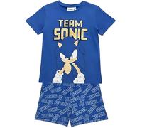 Sonic The Hedgehog Ensemble Pyjama | T-Shirt et Short pour Enfants | Pyjama Complet | Vêtements d'intérieur Confortables pour Les Fans (FR/ES, Âge, 9 Ans, 10 Ans, Taille Normale, Sonic The Hedgehog)