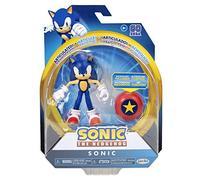 Sonic The Hedgehog- Figurine d'action avec Accessoire étoile à Ressort, 4" Modern Sonic