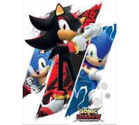Sonic The Hedgehog - Imprimé SHADOW & SONIC (40 cm x 30 cm) (Multicolore)