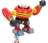 Sonic The Hedgehog - JAKKS Pacific - Playset Deluxe Hammer Egg Robot - Taille 6,5 cm - Figurines Articulées avec Accessoires - Licence Officielle du Jeu Vidéo - Jouet pour Enfants Fans de Sonic