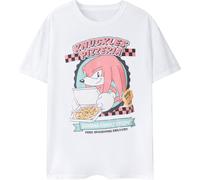 Sonic The Hedgehog - "Knuckles Pizzeria" T-shirt manches courtes pour homme NS7506 (M) (Blanc)