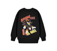 Sonic The Hedgehog Le Tee-Shirt Graphique de Motivation Shadow Boys | Haut Classique Noir à Manches Longues et col Rond | Apportez-Le! Vêtements Shadow