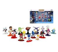 Sonic The Hedgehog Lot de 18 Figurines moulées sous Pression, Jouets pour Enfants et Adultes 4,2 cm
