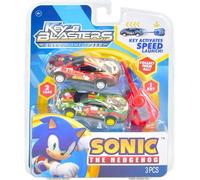 Sonic The Hedgehog Lot de 2 lanceurs de voiture avec personnage Dr. Eggman & Knuckles