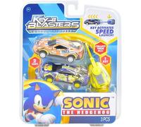 Sonic The Hedgehog Lot de 2 lanceurs de voiture avec personnages - (Tails & Super Sonic)