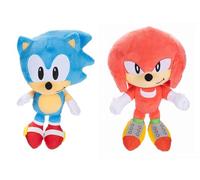 Sonic The Hedgehog Lot de 2 Peluches Sonic & Knuckles 22,9 cm