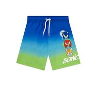 Sonic The Hedgehog Maillot De Bain Garcon, Maillot De Bain Piscine avec Sonic, Knuckles Et Tails, Shorts Enfant Garçon, Multicolore 8-9 Ans
