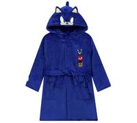 Sonic The Hedgehog Peignoir pour garçon, robe de chambre Sonic Kids avec oreilles 3D, peignoir polaire pour garçon 7-8 Ans