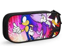 Sonic The Hedgehog Pencil Pen Case Widepen Bag Black[106]