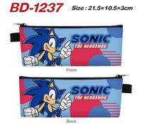 Sonic The Hedgehog Périphérique Couleur Pu Sac À Crayons Étudiant Dessin Animé Animation Porte-Stylo Étui À Crayons Papeterie Boîte Portefeuille Petit Étui À Crayons Bd-Jj7483