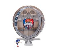 Jakks Pacific – Playset Sonic Death Egg, jouet argenté pour enfants avec figurine Sonic 6 cm