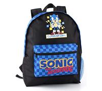 SONIC THE HEDGEHOG Sac à dos garçon | Nourrissez votre aventure avec un style gamer rétro | Sac à dos pour enfants | Augmentez votre journée avec plaisir de jeu, schwarz., schwarz., Taille unique