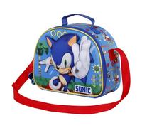 Sonic The Hedgehog - SEGA Sac à Goûter 3D Unisex Kids Sac à Goûter 3D Faster, Bleu Faster, One size