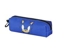 Sonic The Hedgehog - SEGA Sega-Sonic Sight-Trousse Carré Fan 2.2, Bleu, 22 x 9 cm