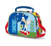 Sonic The Hedgehog - SEGA Unstoppable-Sac Repas 3D, Bleu, 26 x 20 cm